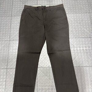 J Crew 770 Straight Leg Broken-In Cotton Chino Pant 35x32 Charcoal Ash Grey